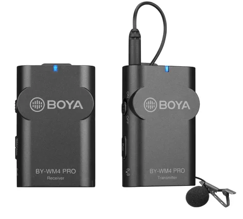 Boya BY-WM4 PRO-K1 Wireless 2.4Ghz cu microfon lavaliera si linie in
